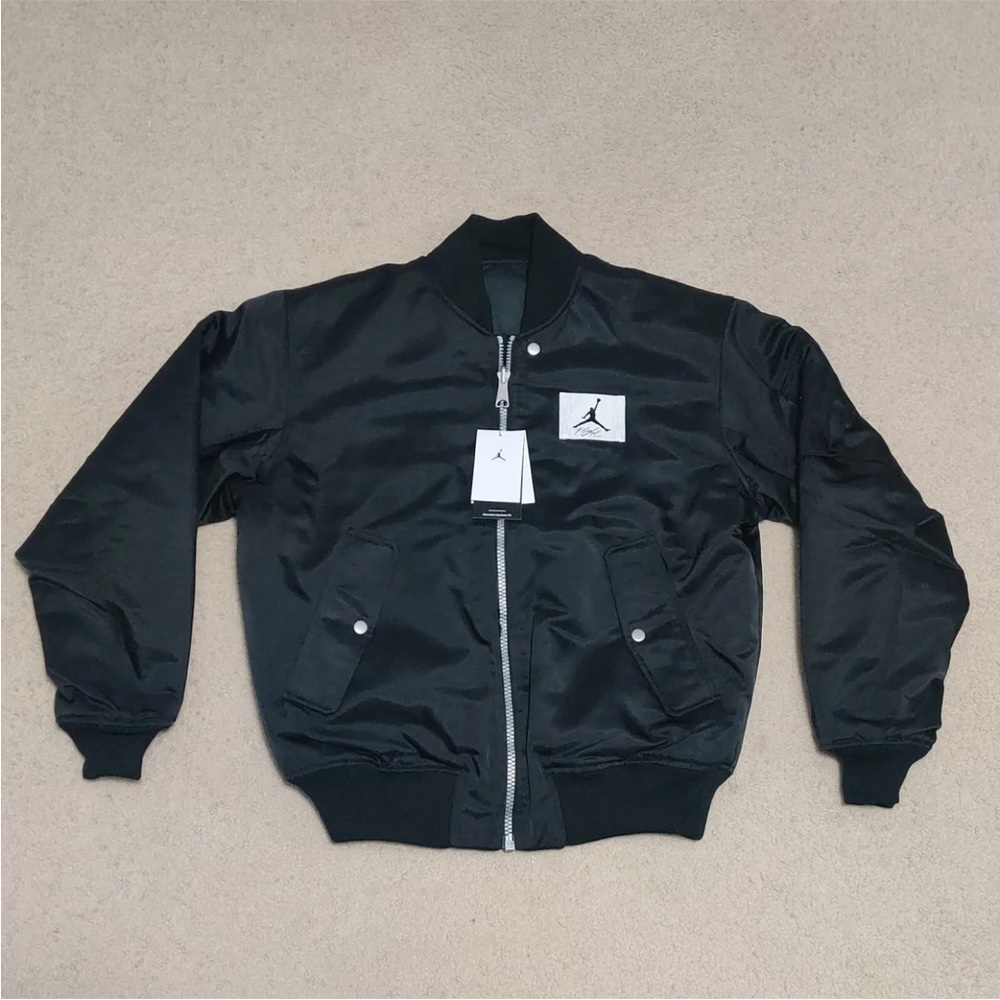 Nike Jordan Essential Statement Varsity Reversible Jacket Black Sizes DQ7344-010